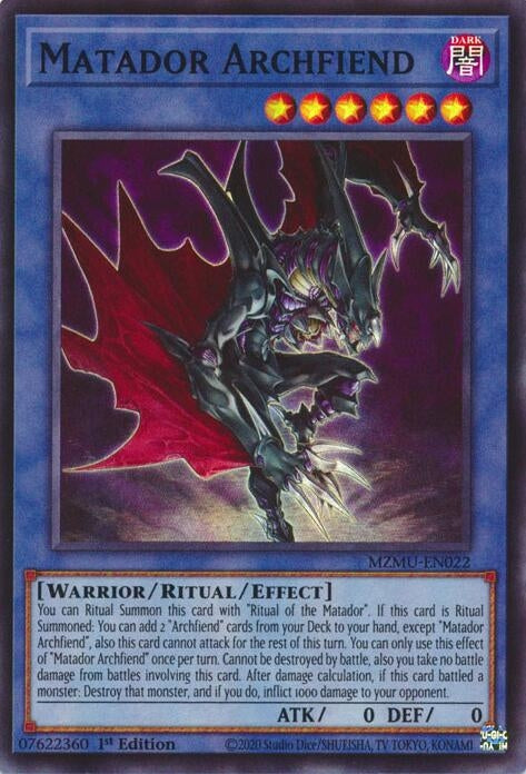 Image for Matador Archfiend (MZMU-EN022) [Maze of Muertos] - YuGiOh