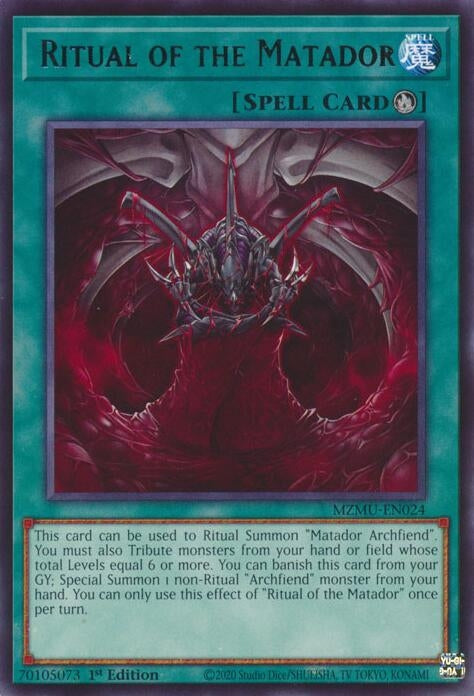 Image for Ritual of the Matador (MZMU-EN024) [Maze of Muertos] - YuGiOh