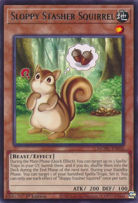 Image for Sloppy Stasher Squirrel (MZMU-EN036) [Maze of Muertos] - YuGiOh