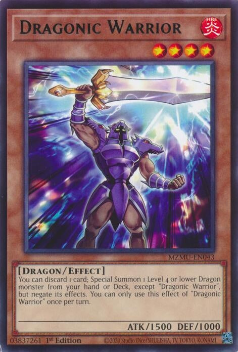 Image for Dragonic Warrior (MZMU-EN043) [Maze of Muertos] - YuGiOh