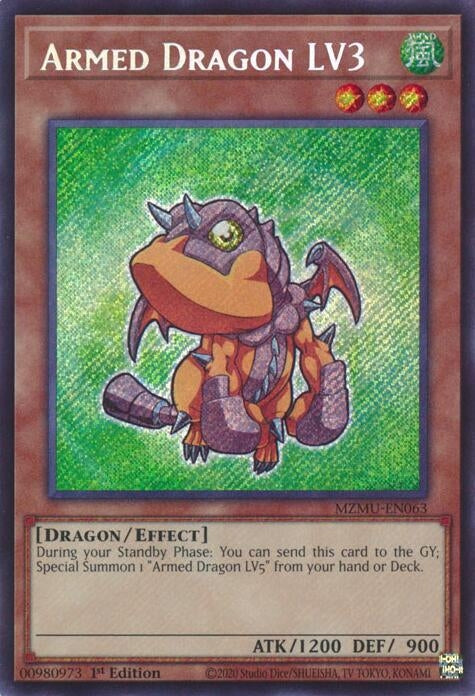 Image for Armed Dragon LV3 (MZMU-EN063) [Maze of Muertos] - YuGiOh