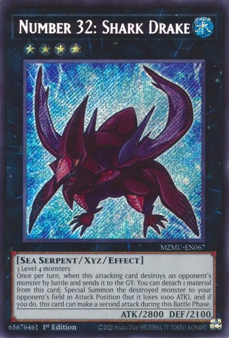 Image for Number 32: Shark Drake (MZMU-EN067) [Maze of Muertos] - YuGiOh