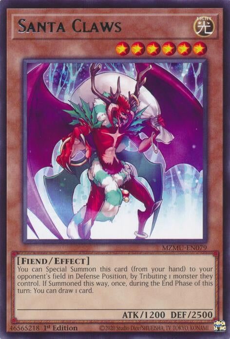 Image for Santa Claws (MZMU-EN079) [Maze of Muertos] - YuGiOh