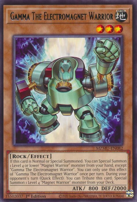 Image for Gamma The Electromagnet Warrior (MZMU-EN082) [Maze of Muertos] - YuGiOh
