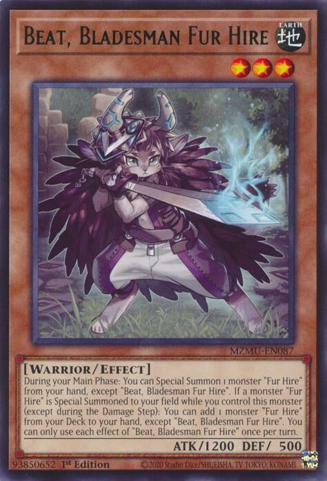 Image for Beat, Bladesman Fur Hire (MZMU-EN087) [Maze of Muertos] - YuGiOh