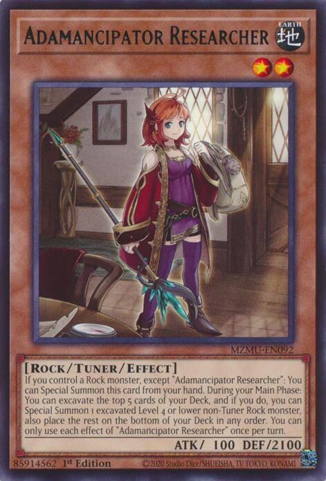 Image for Adamancipator Researcher (MZMU-EN092) [Maze of Muertos] - YuGiOh