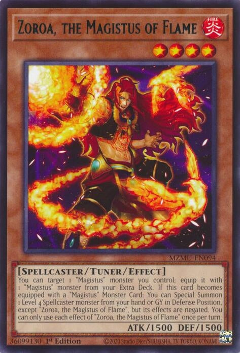 Image for Zoroa, the Magistus of Flame (MZMU-EN094) [Maze of Muertos] - YuGiOh