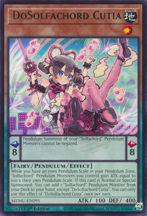 Image for DoSolfachord Cutia (MZMU-EN095) [Maze of Muertos] - YuGiOh