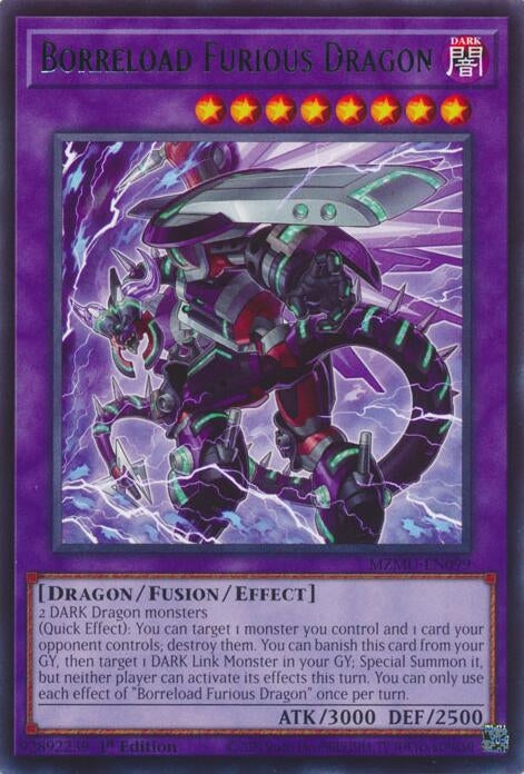 Image for Borreload Furious Dragon (MZMU-EN099) [Maze of Muertos] - YuGiOh