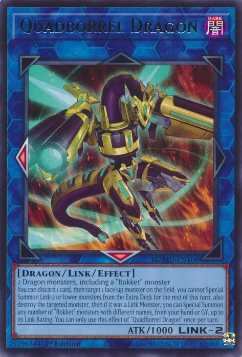 Image for Quadborrel Dragon (MZMU-EN108) [Maze of Muertos] - YuGiOh