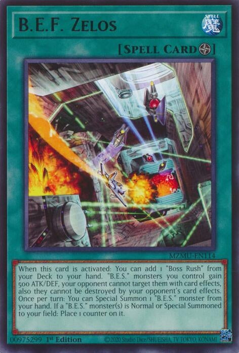 Image for B.E.F. Zelos (MZMU-EN114) [Maze of Muertos] - YuGiOh