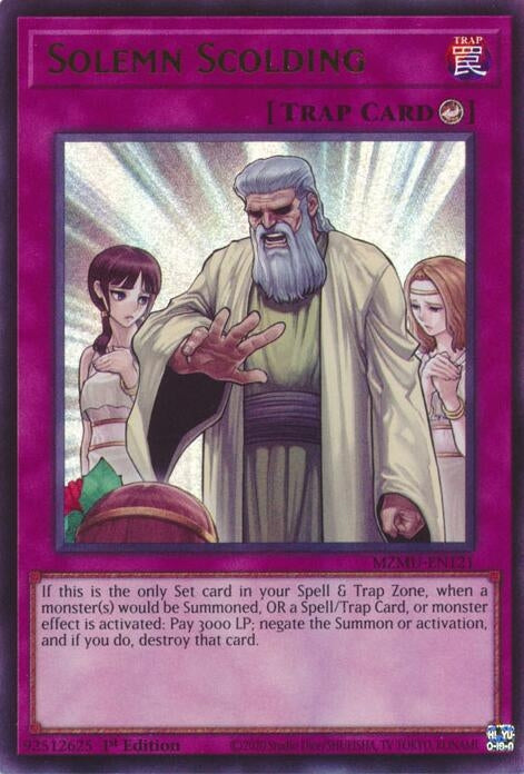 Image for Solemn Scolding (MZMU-EN121) [Maze of Muertos] - YuGiOh