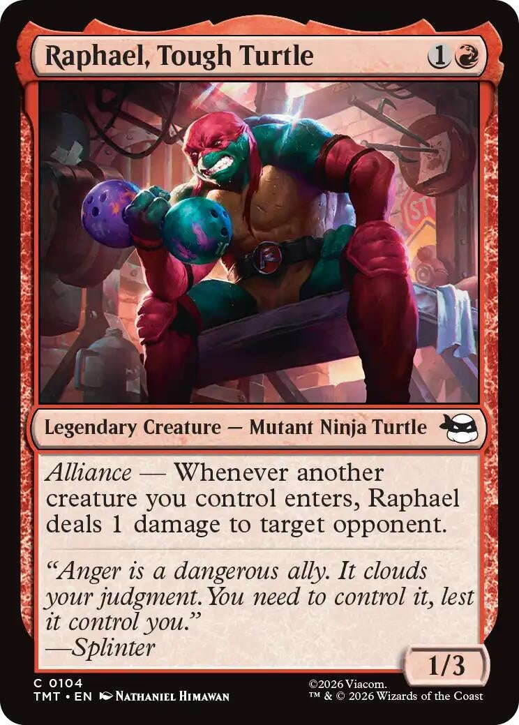 Image for Raphael, Tough Turtle (104) [Teenage Mutant Ninja Turtles] - Magic: The Gathering