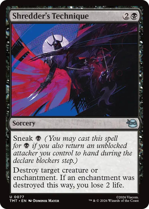 Image for Shredder's Technique (77) [Teenage Mutant Ninja Turtles] - Magic: The Gathering