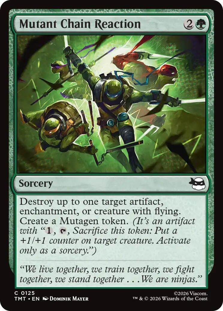 Image for Mutant Chain Reaction (125) [Teenage Mutant Ninja Turtles] - Magic: The Gathering