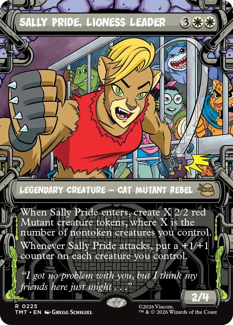 Image for Sally Pride, Lioness Leader (Showcase) (225) [Teenage Mutant Ninja Turtles] - Magic: The Gathering