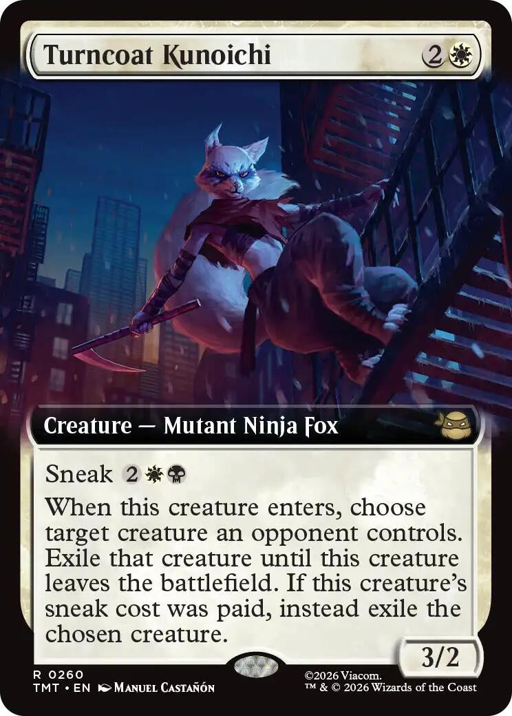 Image for Turncoat Kunoichi (Extended Art) (260) [Teenage Mutant Ninja Turtles] - Magic: The Gathering