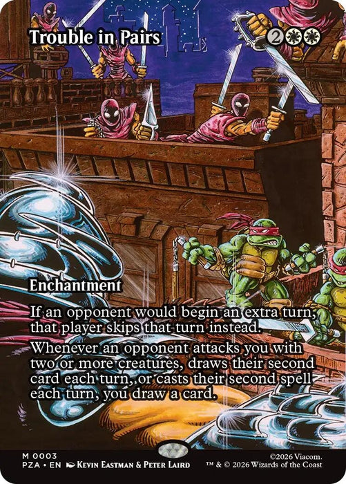 Image for Trouble in Pairs (Borderless) (3) [Teenage Mutant Ninja Turtles Eternal-Legal] - Magic: The Gathering