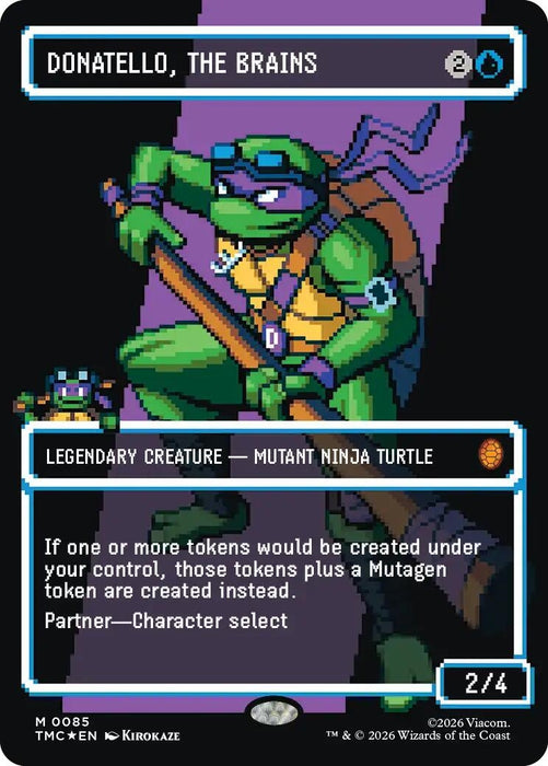 Image for Donatello, the Brains (0085) (Borderless) (Surge Foil) (85) [Teenage Mutant Ninja Turtles] - Magic: The Gathering