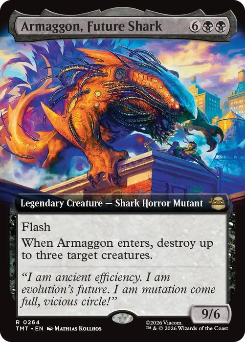Image for Armaggon, Future Shark (Extended Art) (264) [Teenage Mutant Ninja Turtles] - Magic: The Gathering