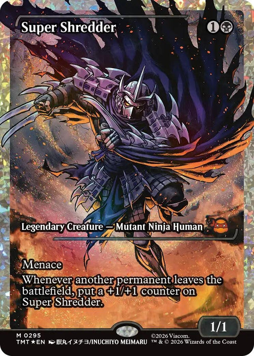 Image for Super Shredder (Showcase) (Fracture Foil) (295) [Teenage Mutant Ninja Turtles] - Magic: The Gathering