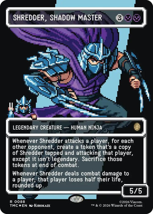 Image for Shredder, Shadow Master (Borderless) (Surge Foil) (88) [Teenage Mutant Ninja Turtles] - Magic: The Gathering