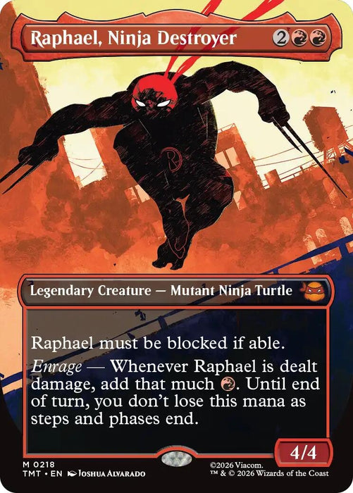 Image for Raphael, Ninja Destroyer (Borderless) (218) [Teenage Mutant Ninja Turtles] - Magic: The Gathering