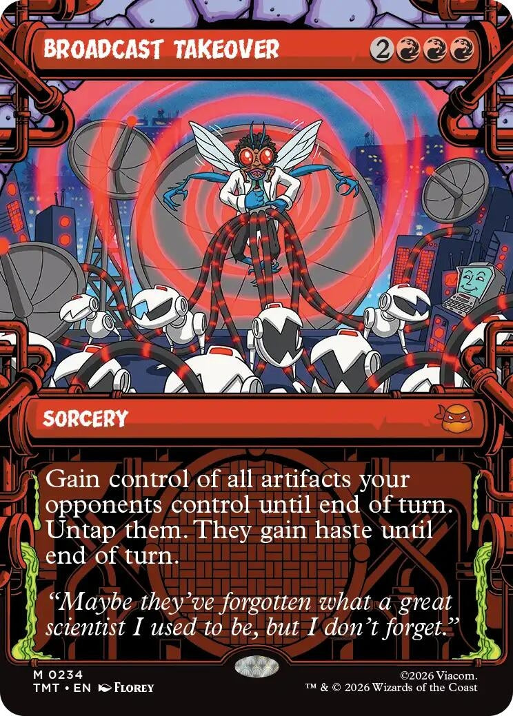 Image for Broadcast Takeover (Showcase) (234) [Teenage Mutant Ninja Turtles] - Magic: The Gathering
