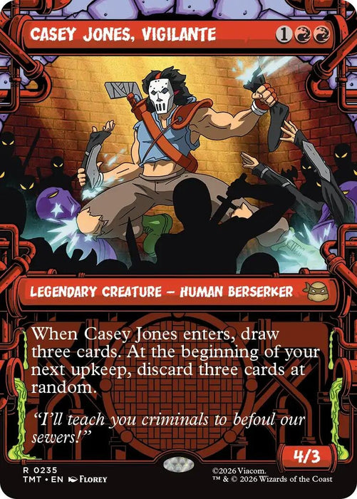 Image for Casey Jones, Vigilante (0235) (Showcase) (235) [Teenage Mutant Ninja Turtles] - Magic: The Gathering