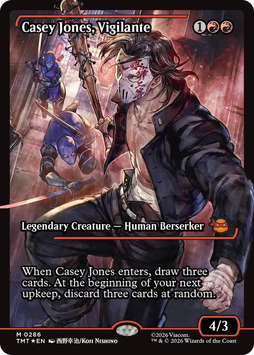 Image for Casey Jones, Vigilante (0286) (Showcase) (286) [Teenage Mutant Ninja Turtles] - Magic: The Gathering