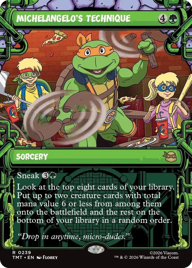Image for Michelangelo's Technique (Showcase) (239) [Teenage Mutant Ninja Turtles] - Magic: The Gathering
