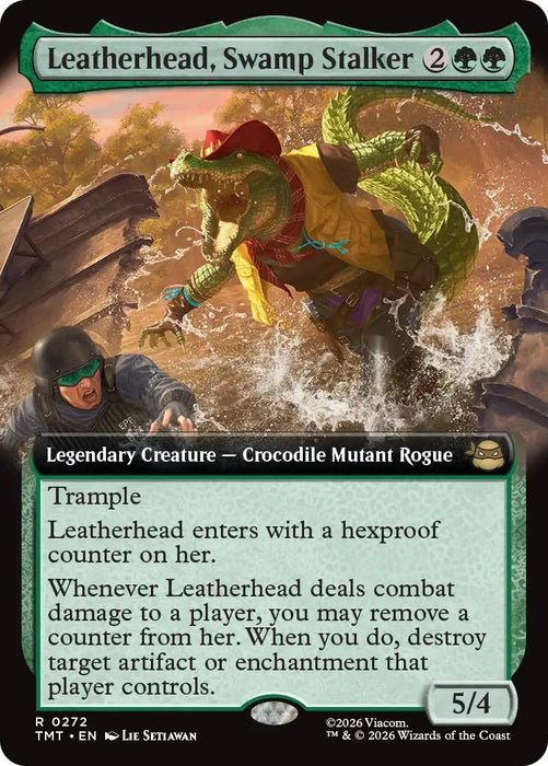 Image for Leatherhead, Swamp Stalker (Extended Art) (272) [Teenage Mutant Ninja Turtles] - Magic: The Gathering