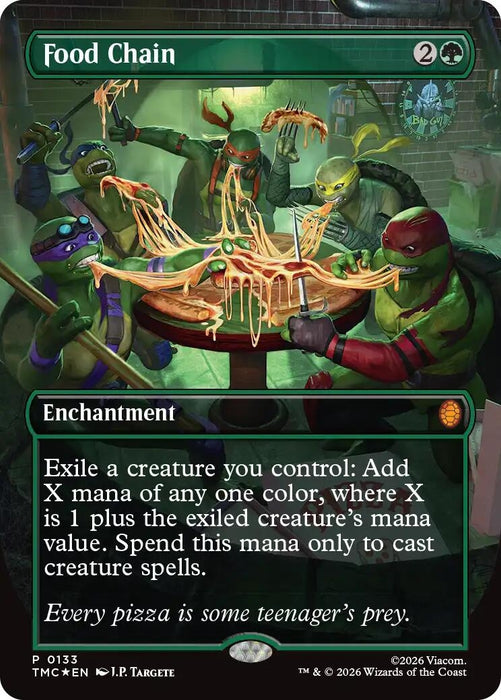 Image for Food Chain (Borderless) (133) [Teenage Mutant Ninja Turtles] - Magic: The Gathering