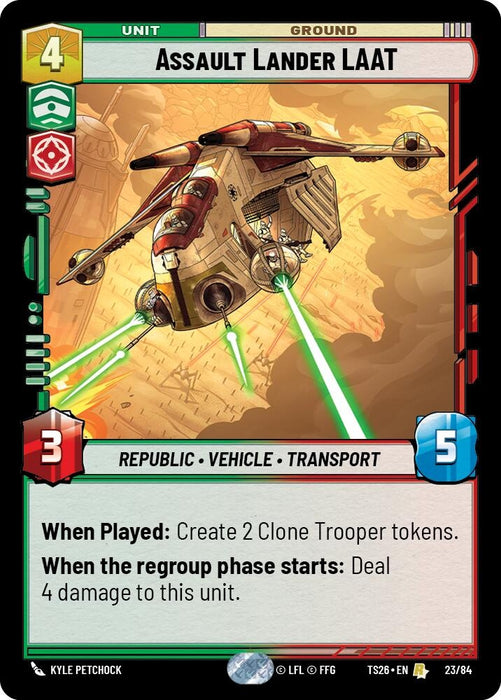 Image for Assault Lander LAAT (23/84) [Twin Suns] - Star Wars: Unlimited