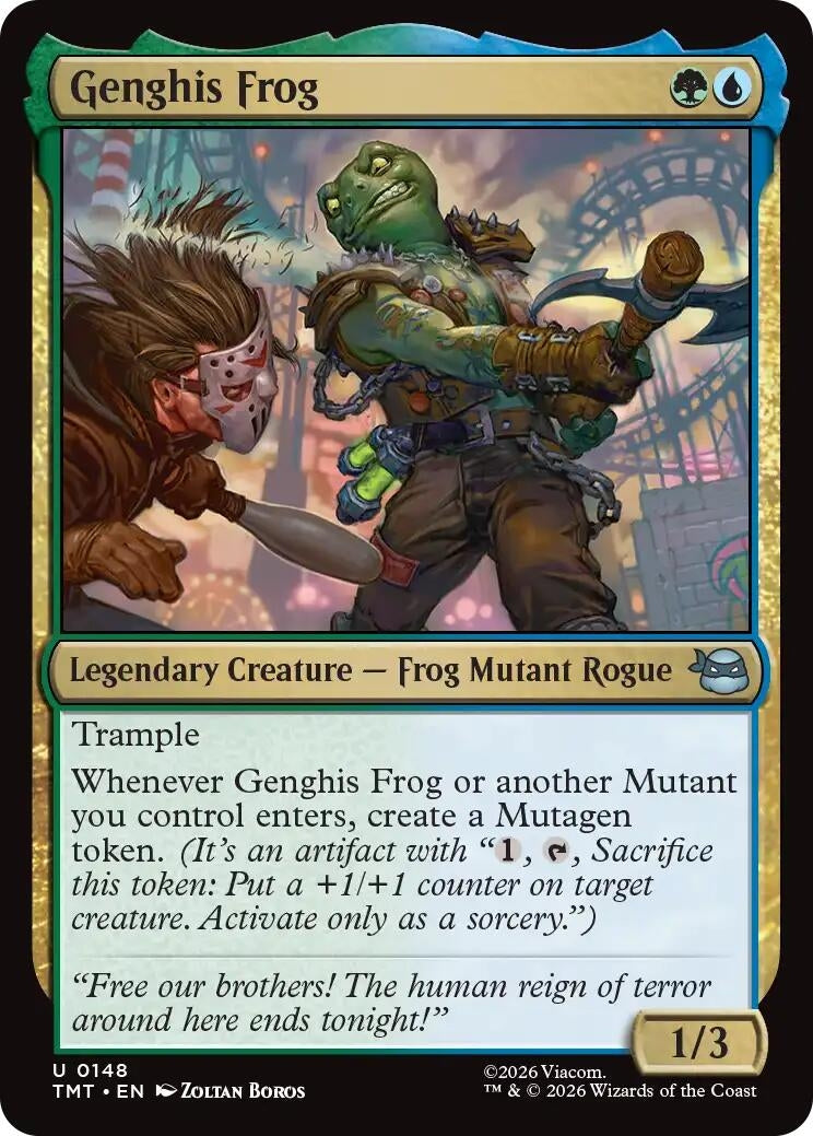 Image for Genghis Frog (148) [Teenage Mutant Ninja Turtles] - Magic: The Gathering