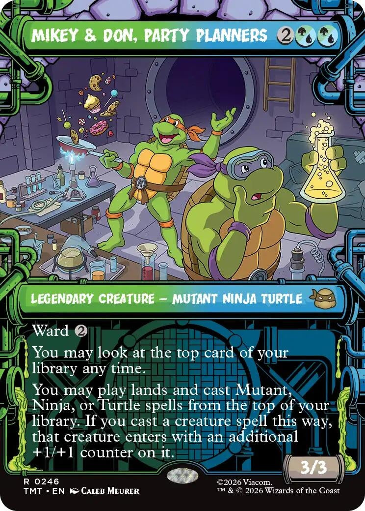 Image for Mikey & Don, Party Planners (Showcase) (246) [Teenage Mutant Ninja Turtles] - Magic: The Gathering