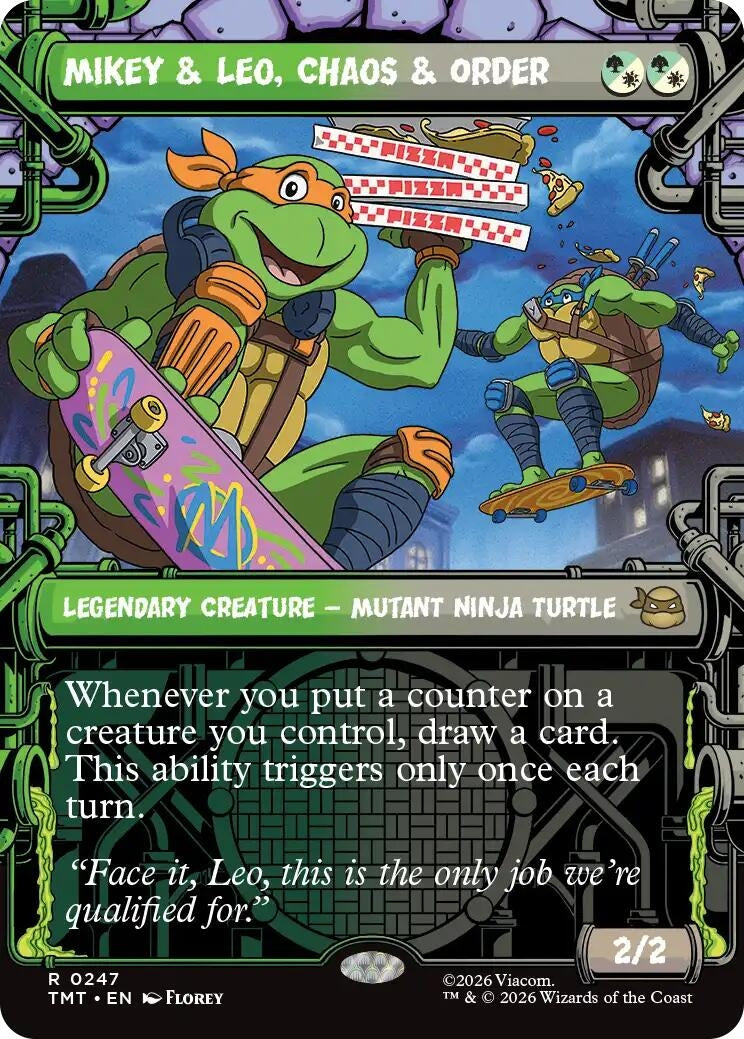 Image for Mikey & Leo, Chaos & Order (Showcase) (247) [Teenage Mutant Ninja Turtles] - Magic: The Gathering