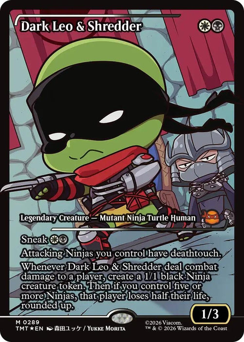 Image for Dark Leo & Shredder (Showcase) (289) [Teenage Mutant Ninja Turtles] - Magic: The Gathering