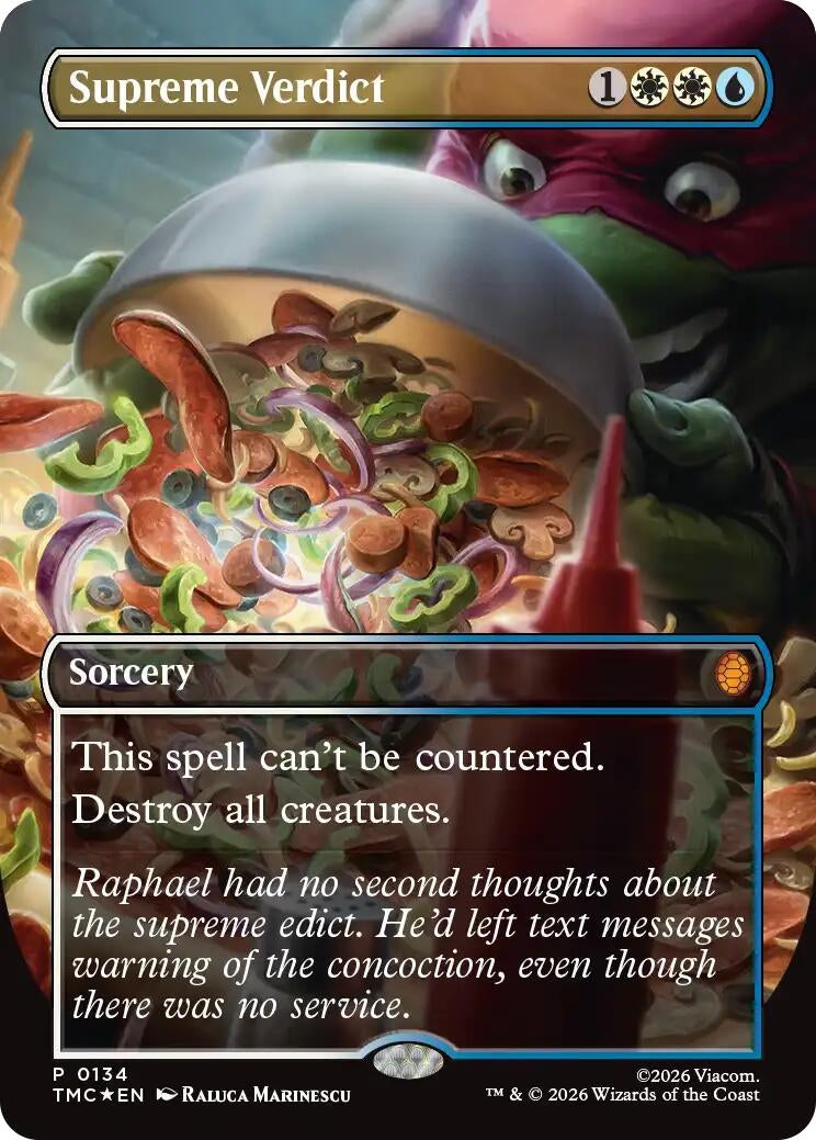Image for Supreme Verdict (Borderless) (134) [Teenage Mutant Ninja Turtles] - Magic: The Gathering