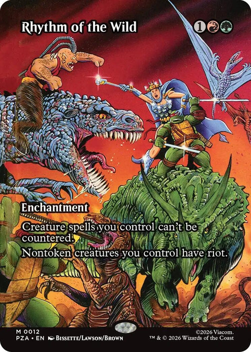 Image for Rhythm of the Wild (Borderless) (12) [Teenage Mutant Ninja Turtles Eternal-Legal] - Magic: The Gathering