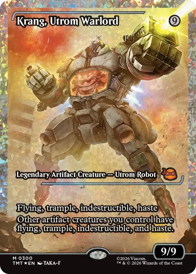 Image for Krang, Utrom Warlord (Showcase) (Fracture Foil) (300) [Teenage Mutant Ninja Turtles] - Magic: The Gathering