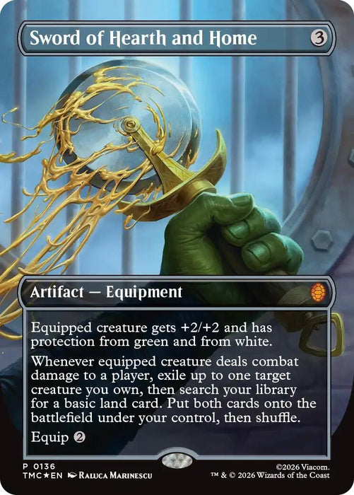 Image for Sword of Hearth and Home (Borderless) (136) [Teenage Mutant Ninja Turtles] - Magic: The Gathering