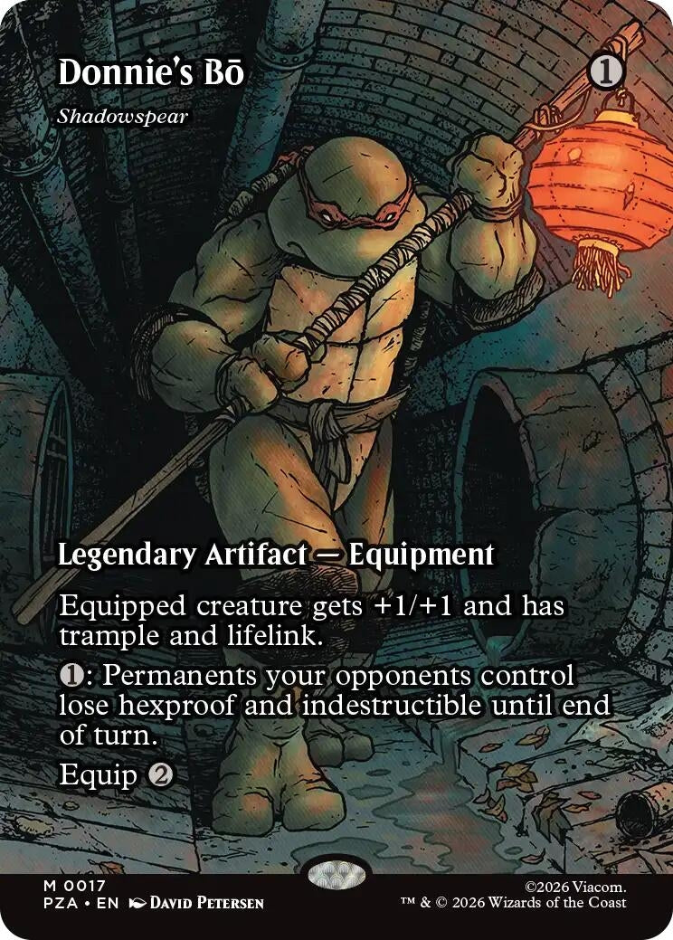 Image for Donnie's Bo - Shadowspear (Borderless) (17) [Teenage Mutant Ninja Turtles Eternal-Legal] - Magic: The Gathering