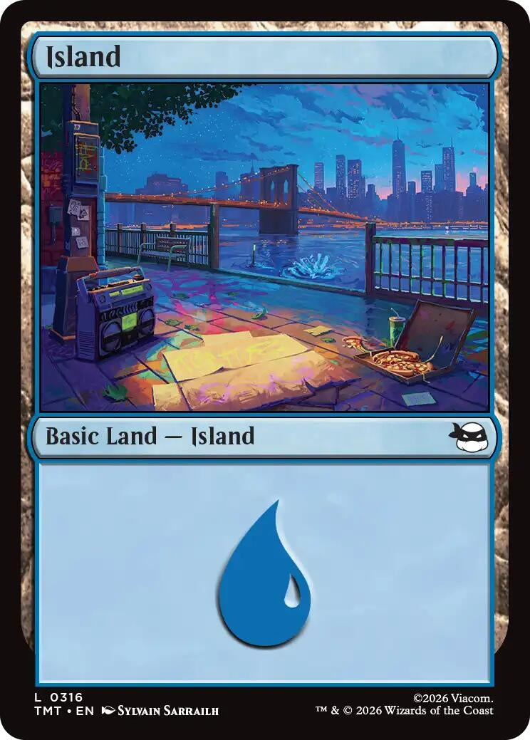 Image for Island (0316) (316) [Teenage Mutant Ninja Turtles] - Magic: The Gathering