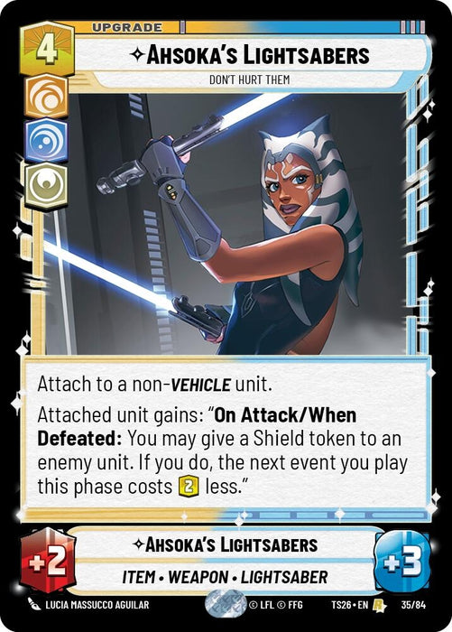 Image for Ahsoka's Lightsabers (35/84) [Twin Suns] - Star Wars: Unlimited