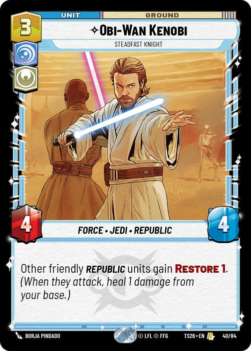 Image for Obi-Wan Kenobi - Steadfast Knight (40/84) [Twin Suns] - Star Wars: Unlimited