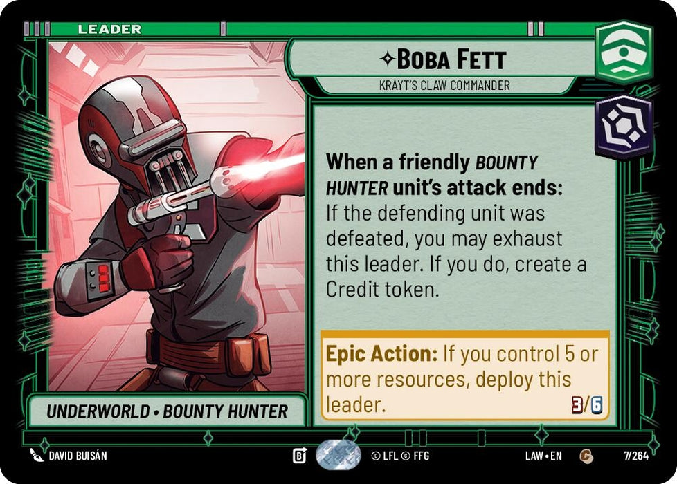 Boba Fett - Krayt's Claw Commander (7/264) [A Lawless Time]