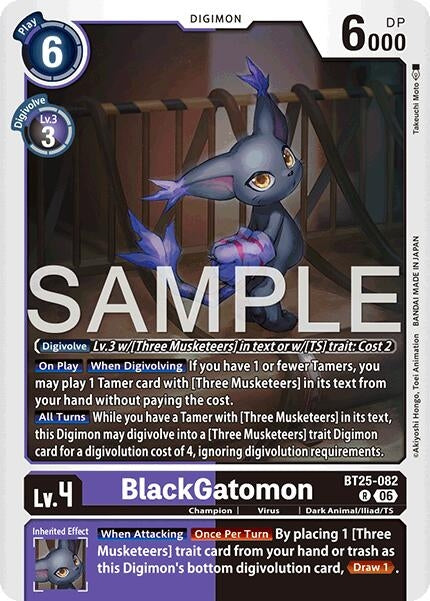 Image for BlackGatomon (BT25-082 R) [Dual Revolution] - Digimon Card Game