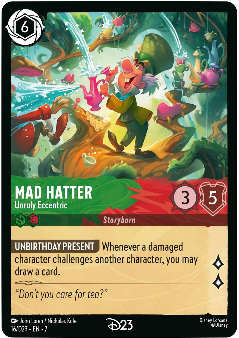 Image for Mad Hatter - Unruly Eccentric (16) [D23 Promos] - Disney Lorcana