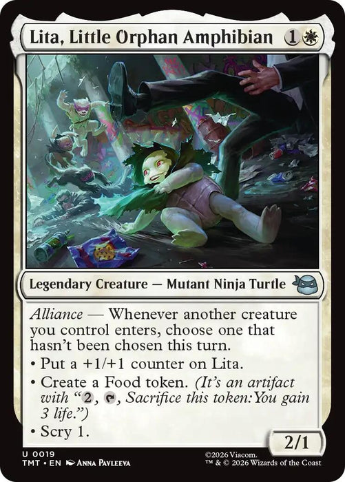 Image for Lita, Little Orphan Amphibian (19) [Teenage Mutant Ninja Turtles] - Magic: The Gathering